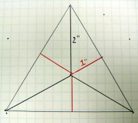 triangular star drawn by hand