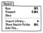 Sketch menu